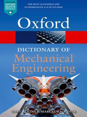 cover image of A Dictionary of Mechanical Engineering